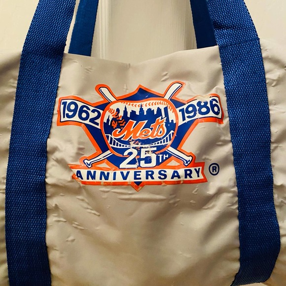VTG NY METS BASEBALL 1962-1986 25th Anniversary Royal Crown RC Duffel Bag - Picture 2 of 6